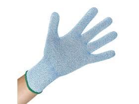 Gants de protection anti-coupure niveau F, bleu clair, taille XL, pouvant être portés à gauche ou à droite.