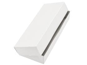 Scatola portacanapè 30 x 11 x 5 cm laccata bianca, non stampata
