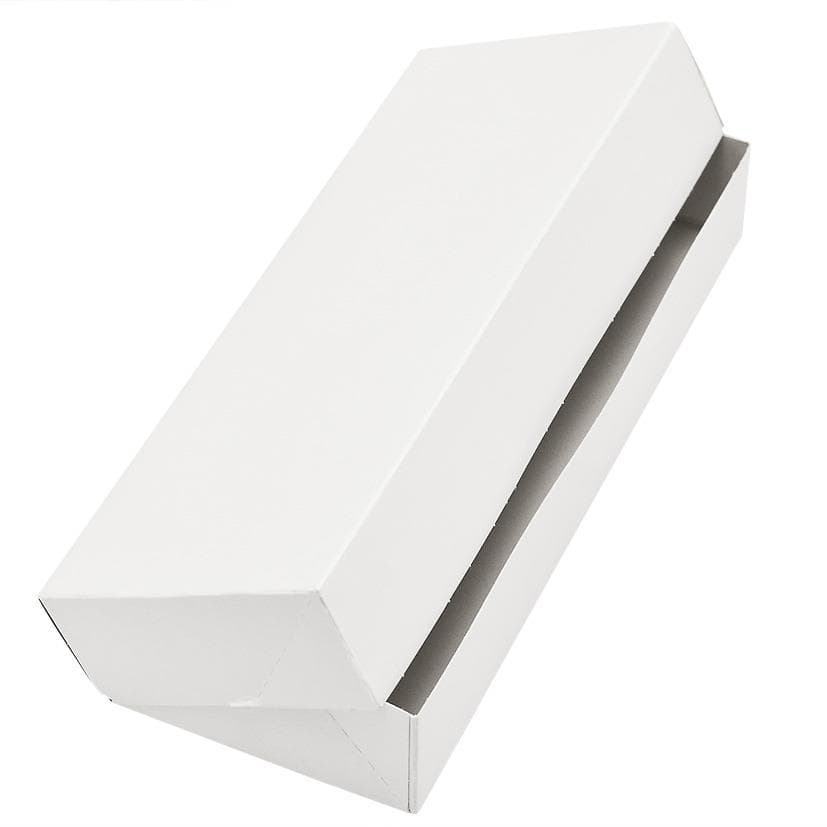 Scatola portacanapè 30 x 11 x 5 cm laccata bianca, non stampata