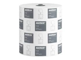 Rouleaux d'essuie-mains Katrin Plus System M3 Tissue blanc, 3 plis, 21cm x 100 m.