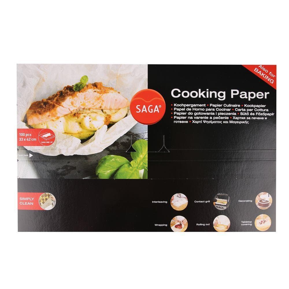 Feuille de papier sulfurisé de cuisson avec revêtement en silicone double face, 33 x 42 cm,