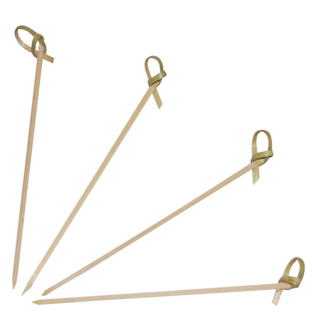 Brochette à amuse-gueules en bambou LOOP, 15 cm, ø 3 cm
