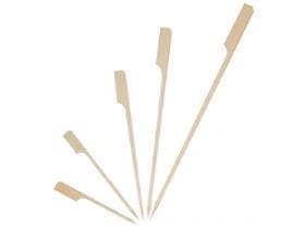 Brochette à amuse-gueules en bambou FLAG, 20 cm naturel