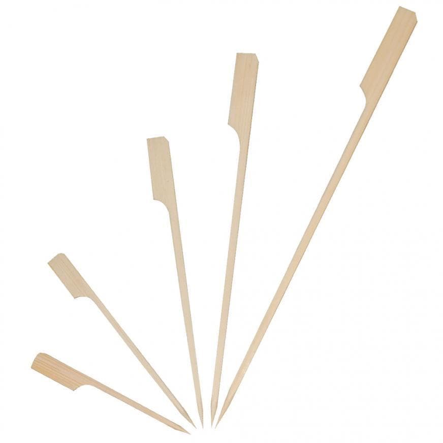 Brochette à amuse-gueules en bambou FLAG, 20 cm naturel