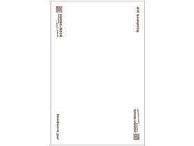 Découpe de carton ondulé 580x380mm blanc/marron, CB337, Impression :