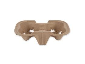 Portabicchieri per 2 tazze, in carta riciclata, 22 x 11 x 4,5 cm