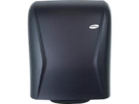 Distributeur de rouleaux d'essuie-mains XIBU TOWEL hybride, noir, système à 2 rouleaux, automatique