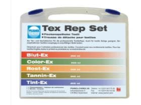 Set per la rimozione delle macchie Tex Rep, 5x200 ml, profumo caratteristico, incolore, liquido.