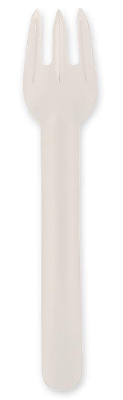 Gabel aus Karton, Länge 15.5 cm, weiss, stabil, geschmacksneutral,
