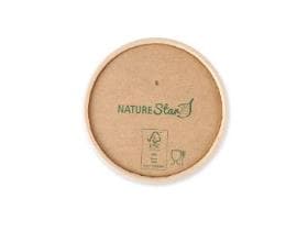 Coperchio in carta kraft/PE, FSC®-Mix ø 97 mm, resistente all'acqua e all'olio.