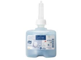 Mini shampooing pour cheveux et corps, Tork Premium (S2), flacon de 475 ml, bleu, agréable