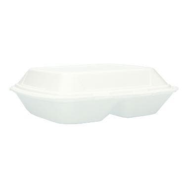 Menubox aus XPS, laminiert, weiss, 2-geteilt , 245 x 210 x 72 mm
