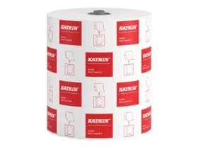 Rouleaux d'essuie-mains Katrin Classic System M2 Tissue blanc, 2 plis, 21 cm x 160 mètres linéaires,