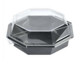 Salatbox Octaview 1650 ml (Gesamtinhalt) (Boden ca. 850 ml), 190 x 190 x 80 mm