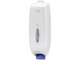Distributore di sapone spray Tork Wave S35, plastica bianca, H303 x L104 x P104 mm,