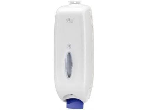 Distributore di sapone spray Tork Wave S35, plastica bianca, H303 x L104 x P104 mm,