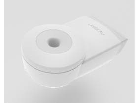 Distributeur de savon sans contact, blanc, pour savon en barre, avec câble de chargement USB-C