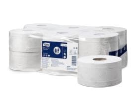 WC-Papier Tork Mini Jumbo, Tissue hochwe Adcanced, (T2), 2-lagig, 9.5 x 20 cm,