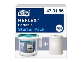 Putztuchrollenspender für Innenabrollung Tork Reflex, Einzelblattspender, tragbar