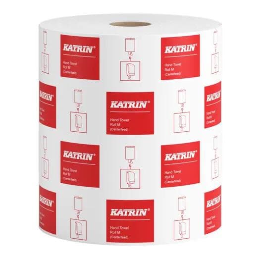 Rotoli di asciugamani Katrin Classic M, 1 velo bianco naturale, 20,5 x 30 cm, 300 metri lineari,