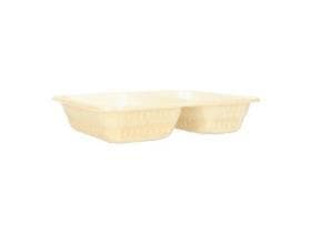 Plateau repas 2 pièces en biocellulose 227 x 178 x 45 mm, (612/456 ml)