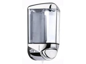 Flüssigseifen-Spender Kunststoff 0.55 lt chrom/transparent, 185 x 95 x 115 mm