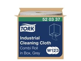 Putztuchrollen Tork Premium 520, Vlies- stoff grau, 390 Blatt, 32 x 38 cm, saug-