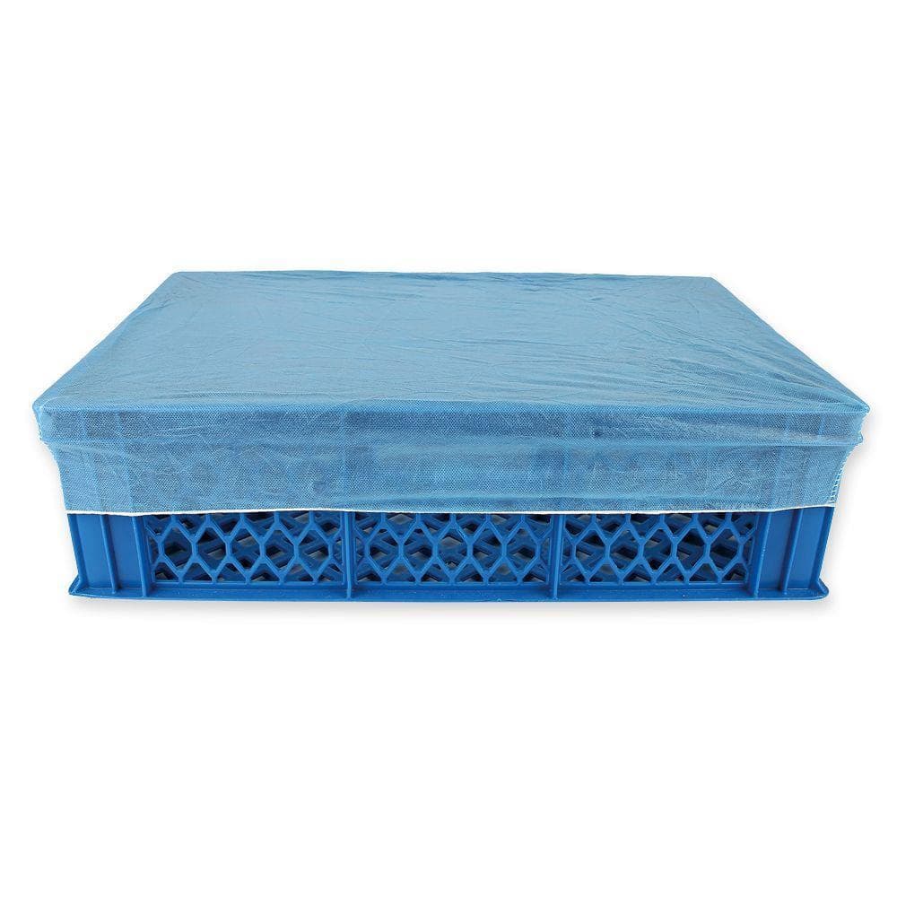 Copertura in pile di polipropilene, con elastico, blu, traspirante,