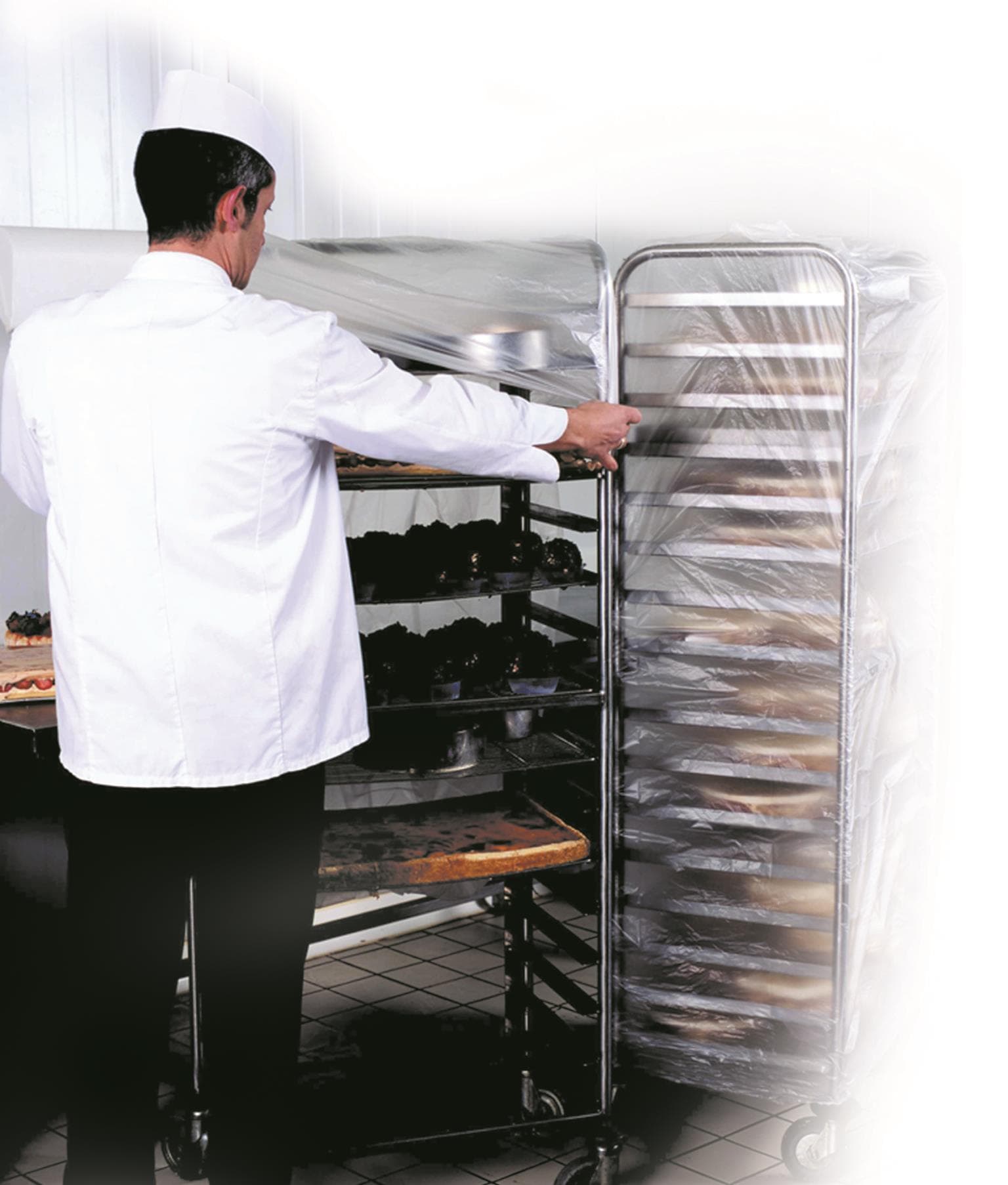 Borsa trolley su rotolo, 900+800x2000 mm per proteggere dall'essiccazione e