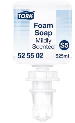 Savon mousse Tork Premium, doux (S5) flacon de 525 ml, transparent, agréable,
