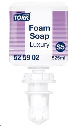 Savon mousse Tork Premium, luxueux (S5), flacon de 525 ml, transparent, avec magnolia