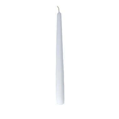 Candele affusolate bianche 22 x 245 mm, durata della combustione 7,5 ore