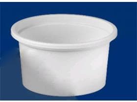 Gobelet 80 ml blanc, rond ø 70,3 mm hauteur 40 mm, en PP