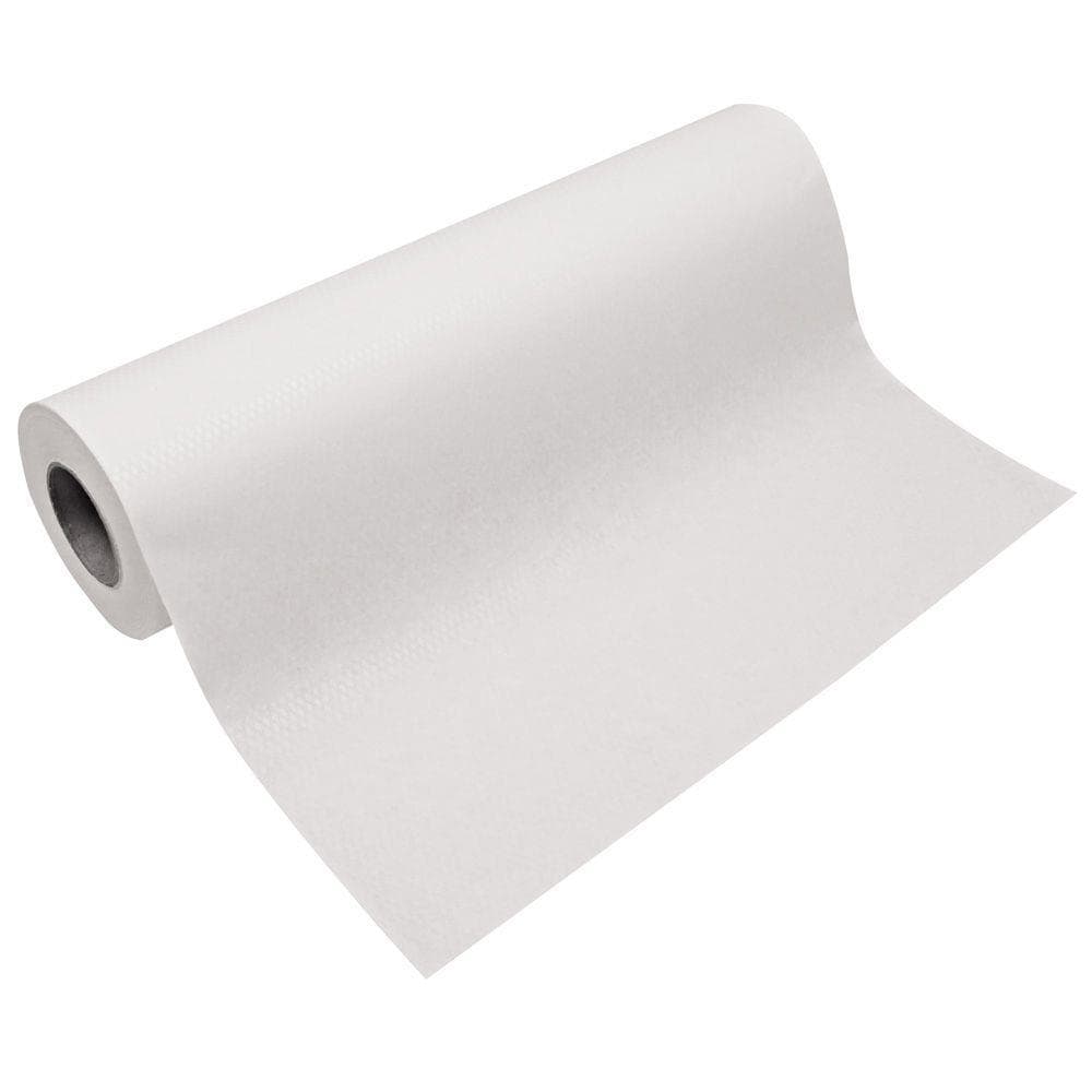 Crêpe médical en rouleau, enduit PE, blanc, 60 cm x 50 m, perforé 38 cm,