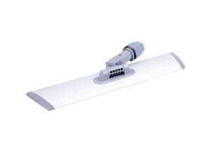 Supporto per mop in alluminio con velcro "AMO", 30 cm grigio, attacco per manico Ø 22 e 23,5 mm.