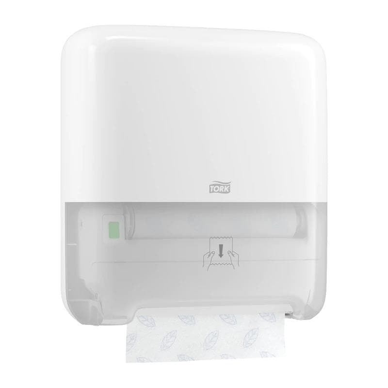 Distributeur d'essuie-mains en rouleau Tork Elevation H1 (l 337 x H 372 x P 203 mm), plastique blanc
