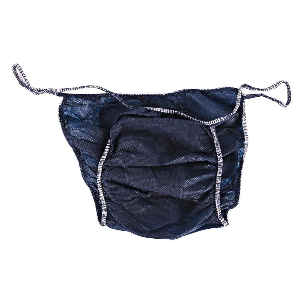 Slip jetable pour homme, élastique extensible sur les côtés, universel, bleu, en non-tissé PP