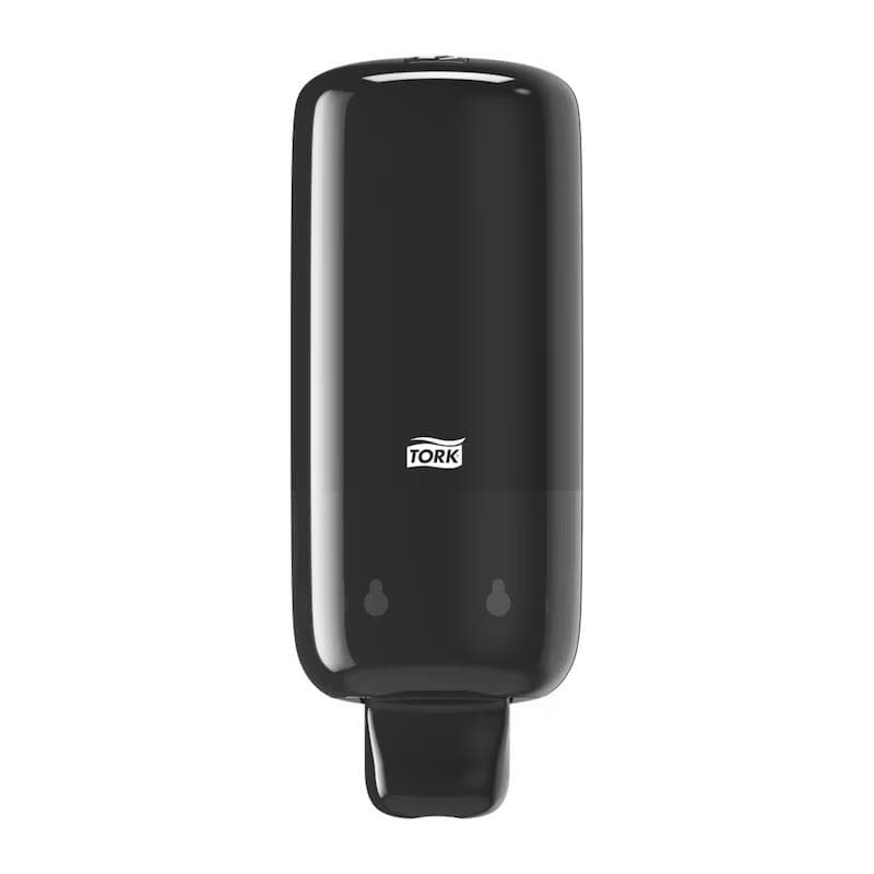 Distributeur de savon mousse Tork Elevation, plastique noir, H296xL112xP114 mm,