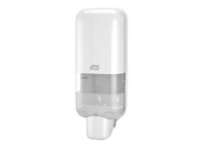 Distributeur de savon mousse Tork Elevation, 1 litre, plastique blanc, H305 x L106 x P122 mm.