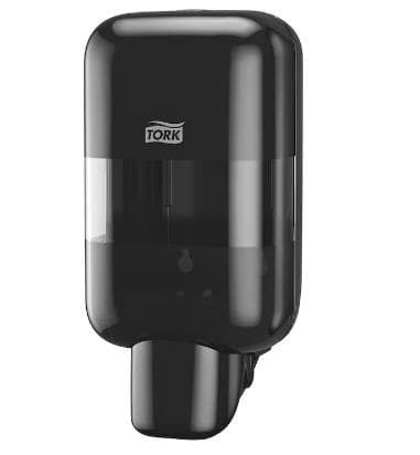 Distributeur de savon Tork Elevation Mini S5 en plastique noir, H239xL106xP122mm,