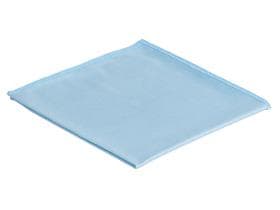 Panno in microfibra per finestre blu circa 290 g/m2, 39 x 39 cm, a coste.