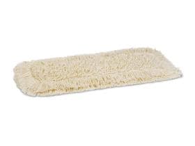 Balai en coton professionnel 40 cm avec poche/patte, beige, 70% coton/30% PES