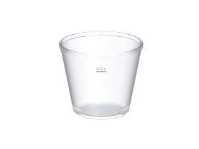 Tazza con coperchio, 2 dl, Ø 90 mm, altezza 78 mm, in plastica, satinata