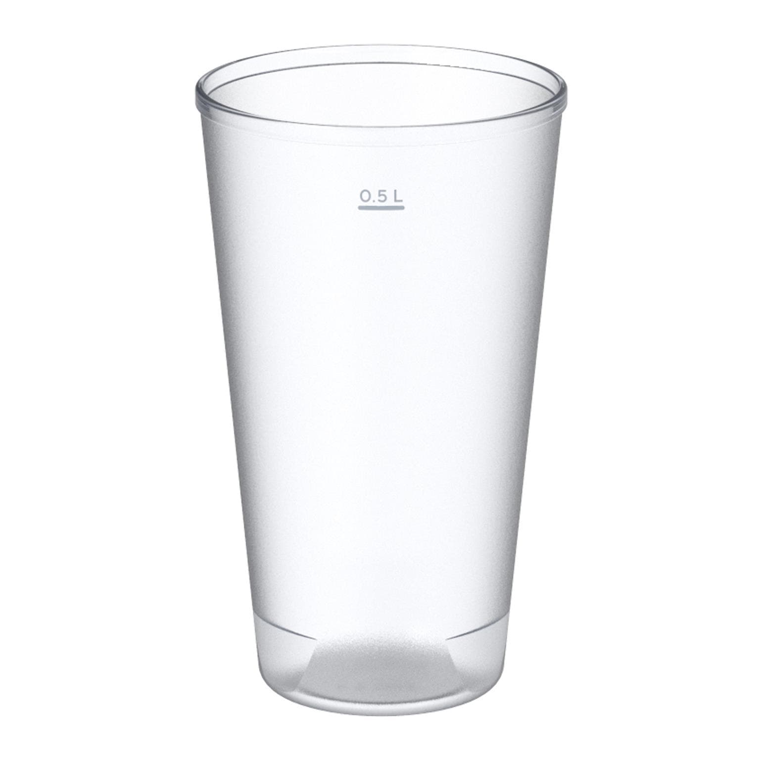 Tazza con coperchio, 5 dl, Ø 90 mm, altezza 152 mm, in plastica, satinata