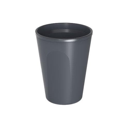 Bicchiere riutilizzabile "to-go", 2 dl, Ø 90 mm, altezza 85 mm, in plastica grigio ardesia.