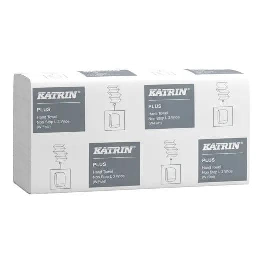 Asciugamani pieghevoli Katrin Plus NonStop L3, bianco brillante, 3 veli, 24 x 32 cm,