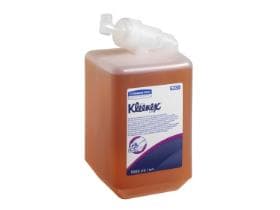 Lotion nettoyante Ultra Kleenex 1 L, parfumée légèrement au caramel avec une mousse nourrissante.