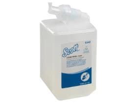 Luxueux savon mousse Scott 1 L, transparent, non parfumé.