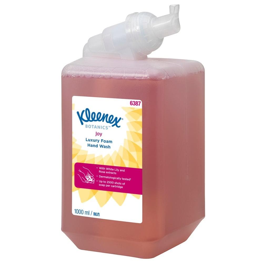 Savon mousse de luxe Kleenex 1 Lt. parfumé, Botanics, Rouge