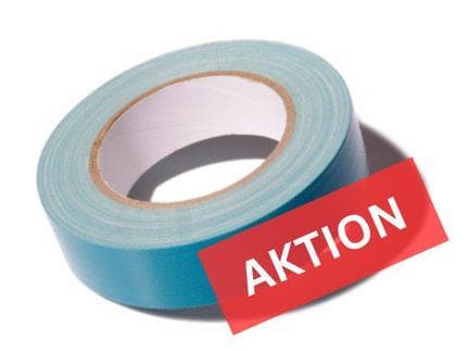 Ruban adhésif textile longue durée bleu 38 mm x 25 m, SpeedyFix - 300 UV